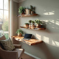 Rustic Floating Desk Home Office