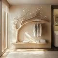 Scandinavian Tree Wardrobe Solid Wood Handcrafted Bedroom Storage