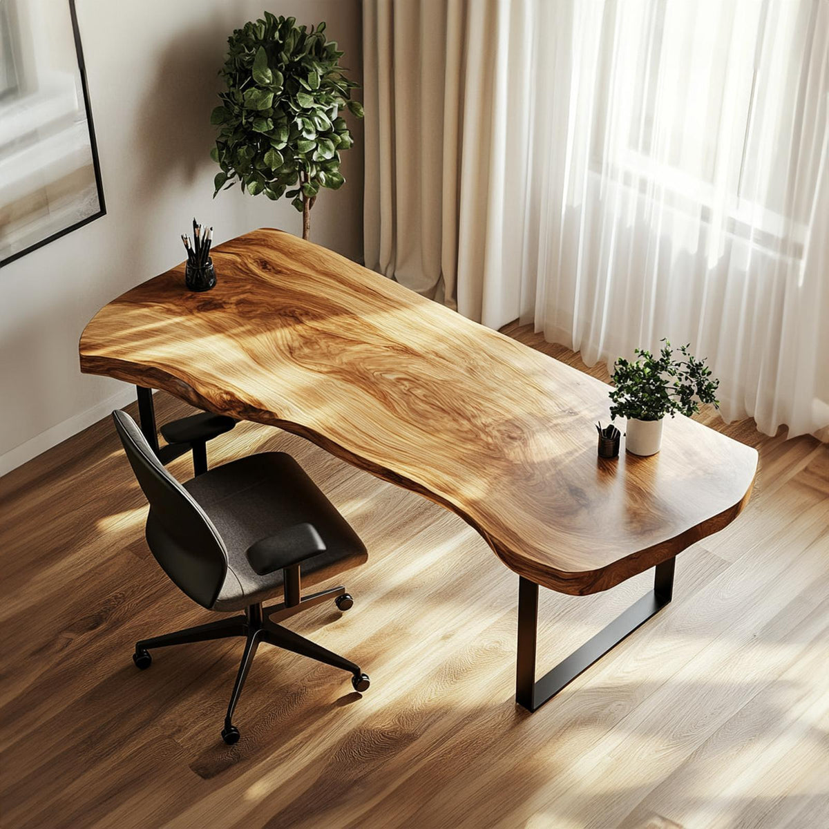 Warm Contemporary Writing Desk Study Room And Reading Room