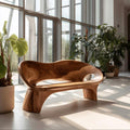 Modern Organic Sculptural Bench Living Room