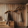 Natural Wood Branch Wall Rack Handcrafted Rustic Entryway Decor