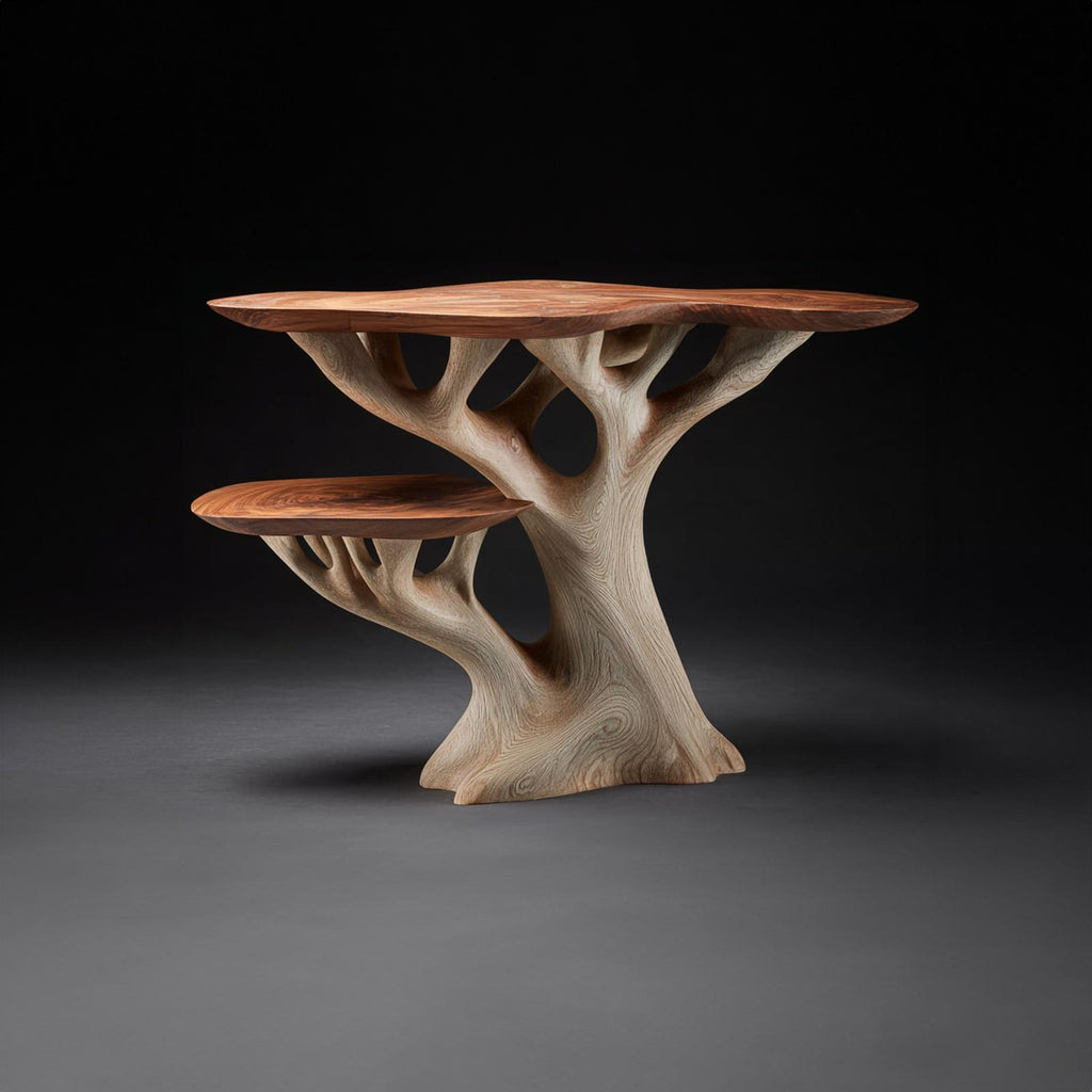 Rustic Organic End Table Bedroom Or Living Room Accent