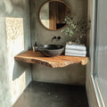 Rustic Narrow Vanity Bathroom