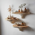 Rustic Mushroom Floating Shelf Kitchen