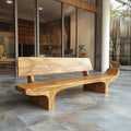 Rustic Solid Form Bench For Hallway And Living Room