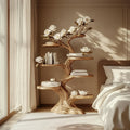 Rustic Wooden Bedside Table Bedroom Living Room Entryway