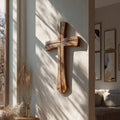 Rustic Wooden Wall Cross Living Room And Study Room