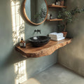 Rustic Single Sink Vanity Bathroom