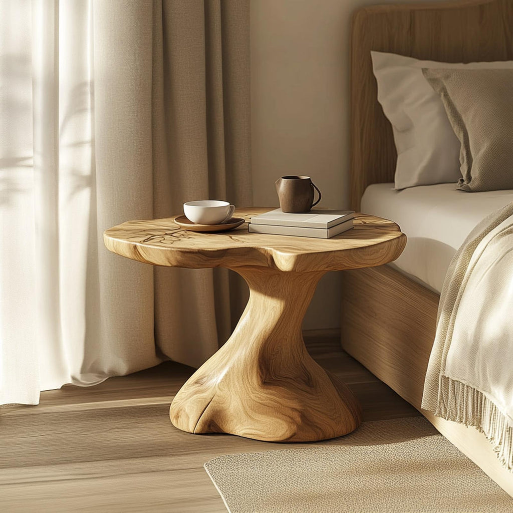 Rustic Wooden Nightstand Bedroom Decor