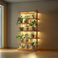 Mid Century Modern Plant Shelf Display Living Room