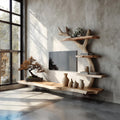Rustic Branch TV Stand Living Room