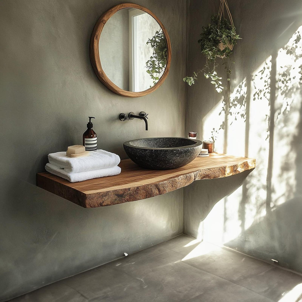 Rustic Compact Vanity Bathroom