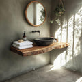 Rustic Compact Vanity Bathroom