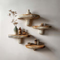 Rustic Mushroom Shelf Living Room