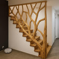 Rustic Stair Railing For Staircase And Entryway
