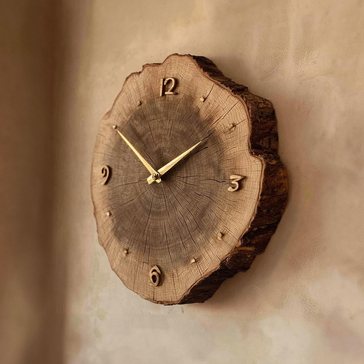 Rustic Vintage Wood Wall Clock Dining Room Or Office