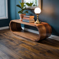 Organic Modern Curved Storage Cabinet Entryway Or Living Room