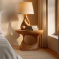 Handcrafted Mid Century Modern Bedside Table, Wood Nightstand & Minimalist End Table for Bedroom, Living Room
