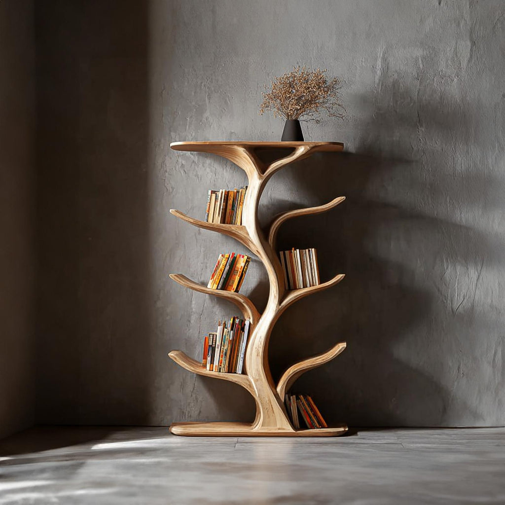 Midcentury Modern Tree Display Study Room