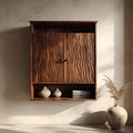 Rustic Wooden Wine Cabinet Living Room Bar