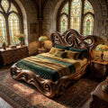 Rustic Organic Platform Bed For Bedroom Or Resting Room
