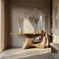 Organic Freeform Base Console Table Entryway Hallway Living Room