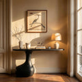 Minimalist Pedestal Console Table Entryway Hallway Living Room