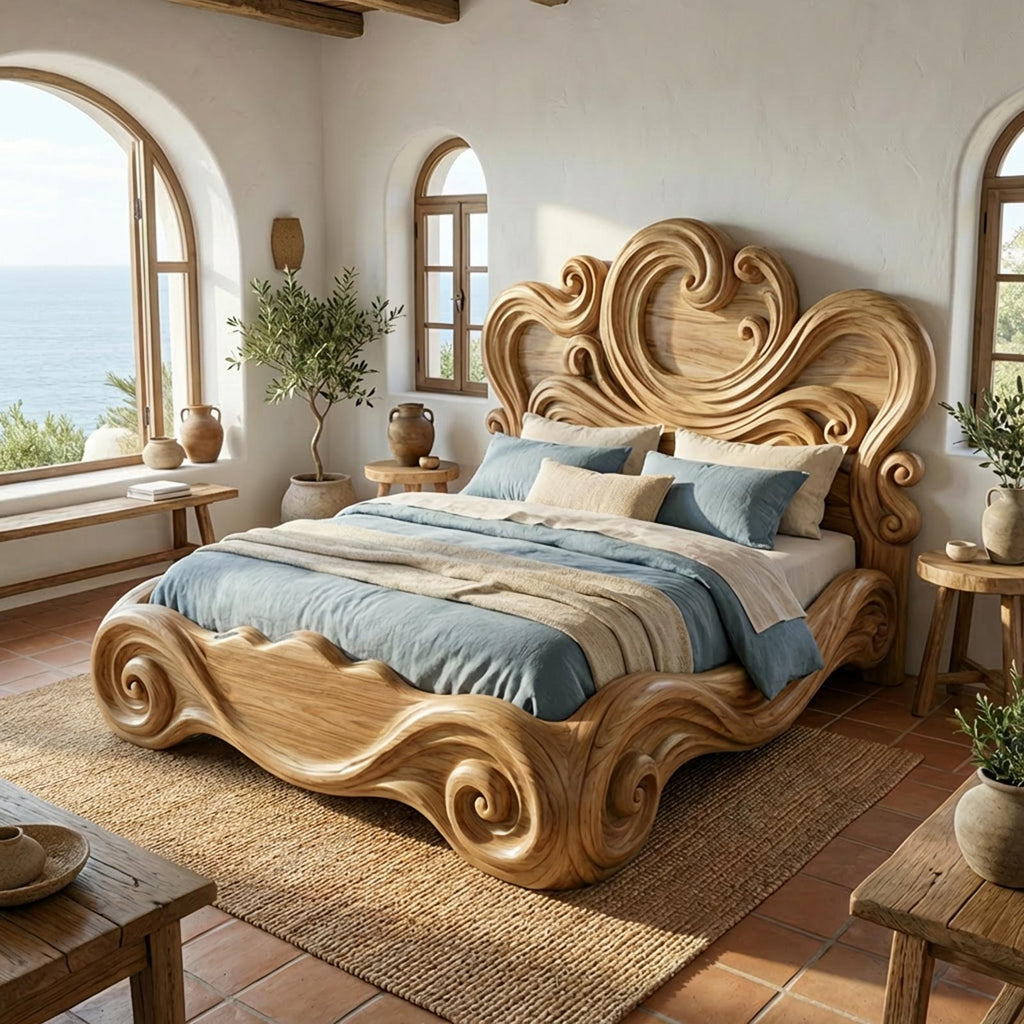 Rustic Artistic Bedroom Bed Frame For Bedroom Or Master Bedroom