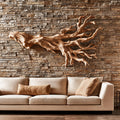 Rustic Driftwood Branch Wall Sculpture Living Room