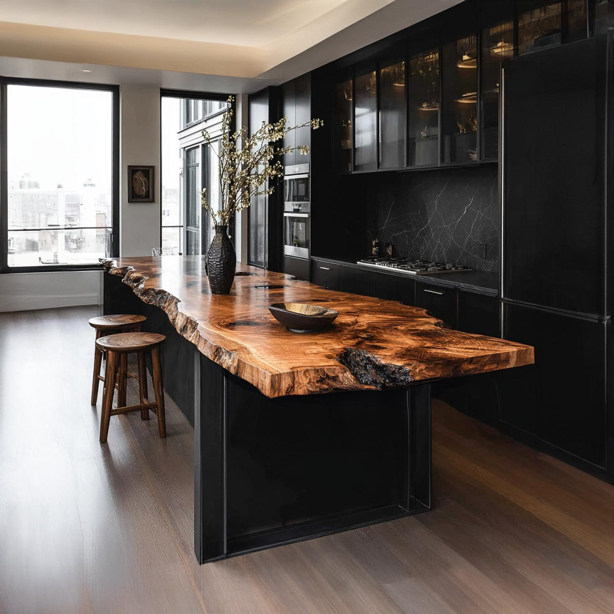 Luxury Live Edge Kitchen Island Kitchen Or Cooking Space