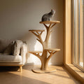 Rustic Cat Play Tree Stand Living Room Decor SINLKITT052