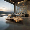 Organic Live Edge Coffee Table Luxury Modern Home Decor
