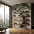 Rustic Tree Bookshelf Tall Living Room