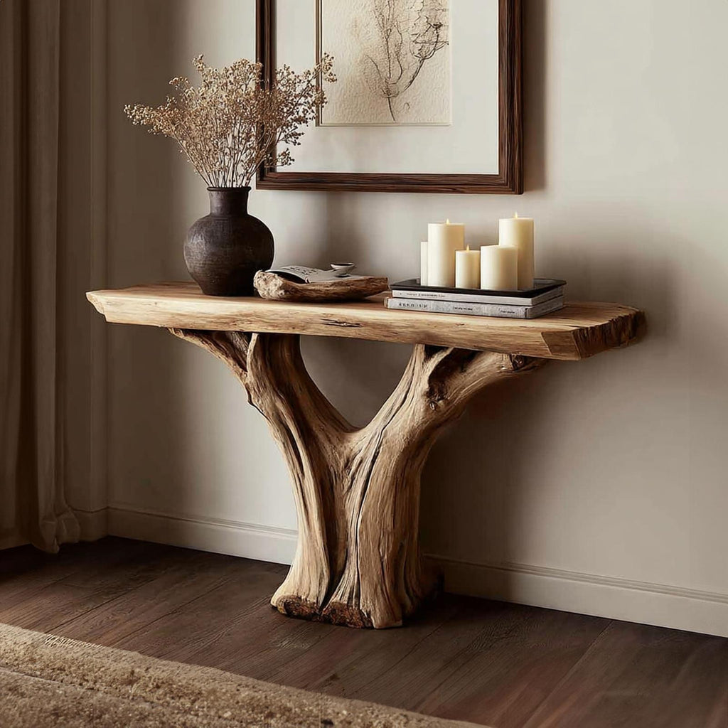 Rustic Console Table Accent Entryway Or Living Room