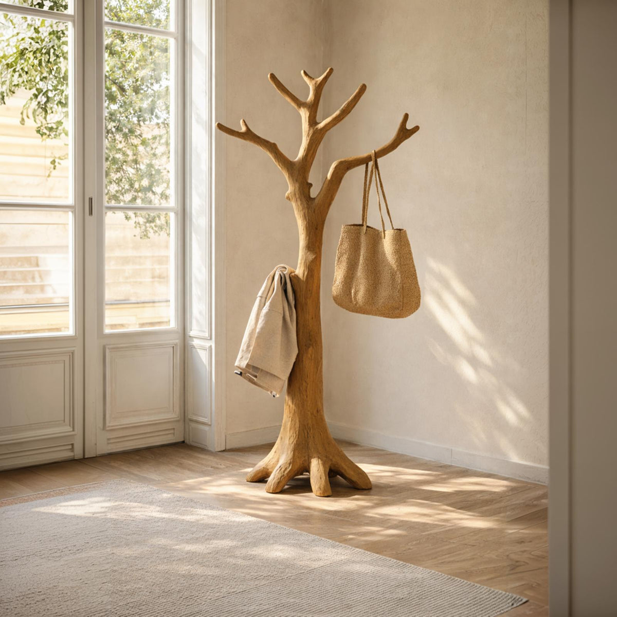 Rustic Tree Coat Rack Entryway Hallway