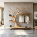Minimalist Tree Coat Rack Scandinavian Hallway
