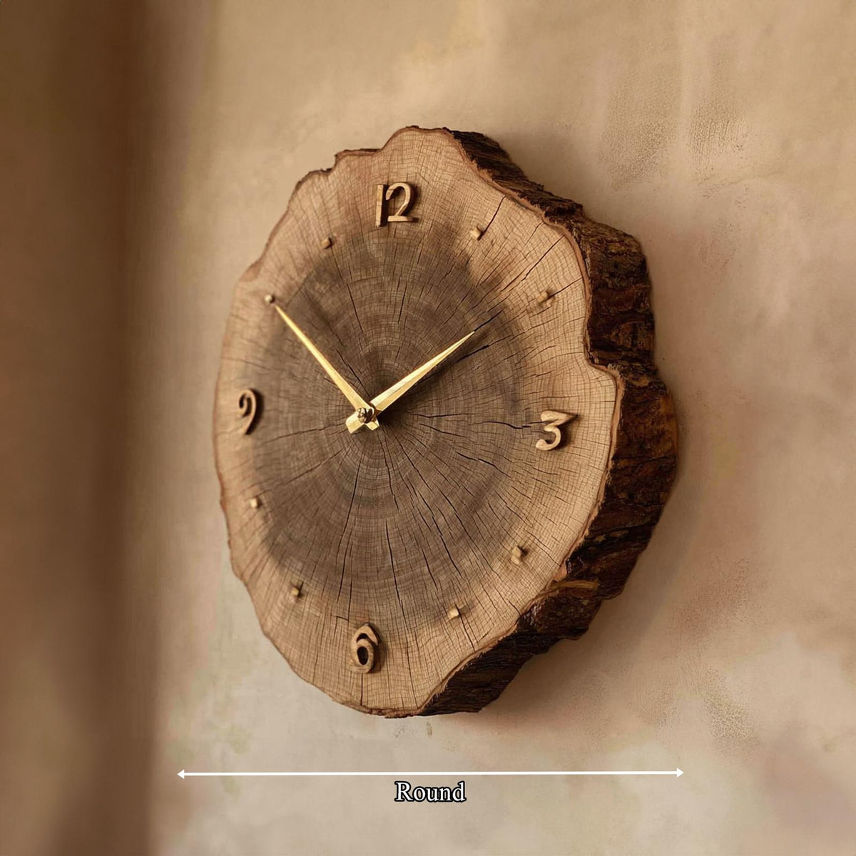 Rustic Vintage Wood Wall Clock Dining Room Or Office
