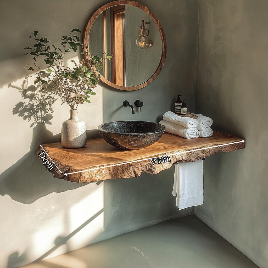 Rustic Minimalist Washstand Bathroom