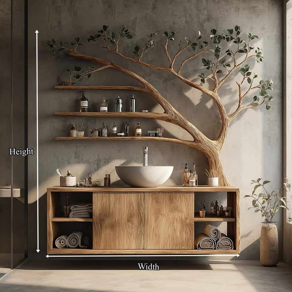 Rustic Tree Branch Vanity Bathroom Or Spa Room