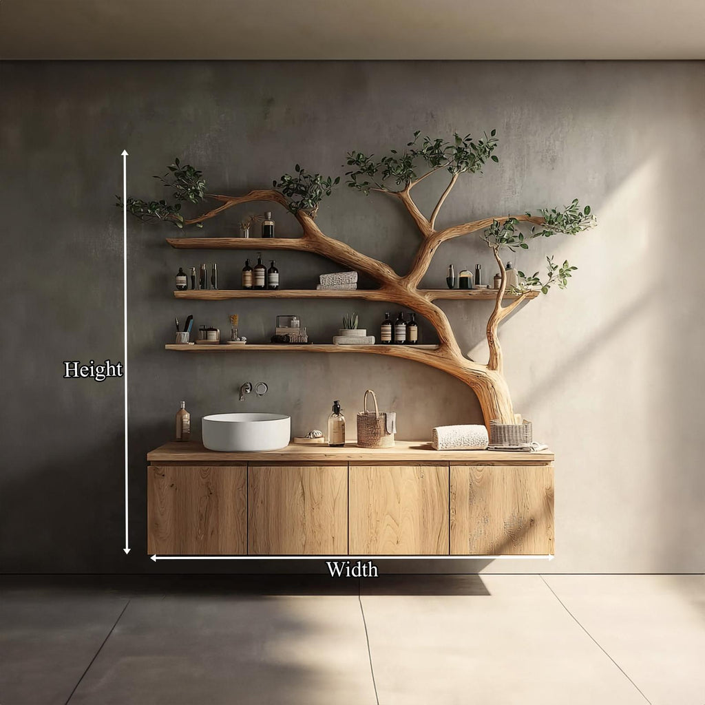 Rustic Organic Tree Branch Vanity Bathroom Or Spa Room