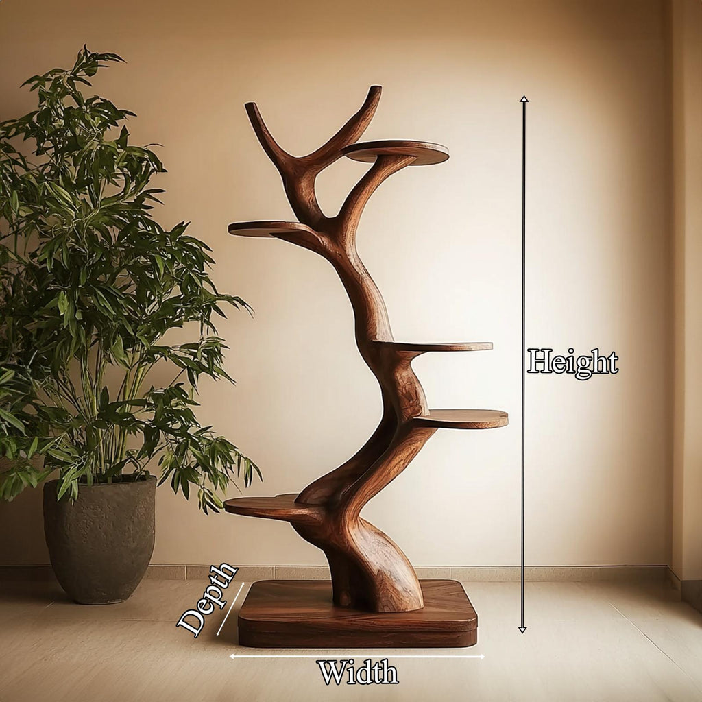 Rustic Tree Style Plant Display Living Room SINLKITT109