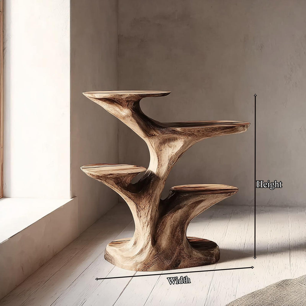 Rustic End Table Living Room Corner
