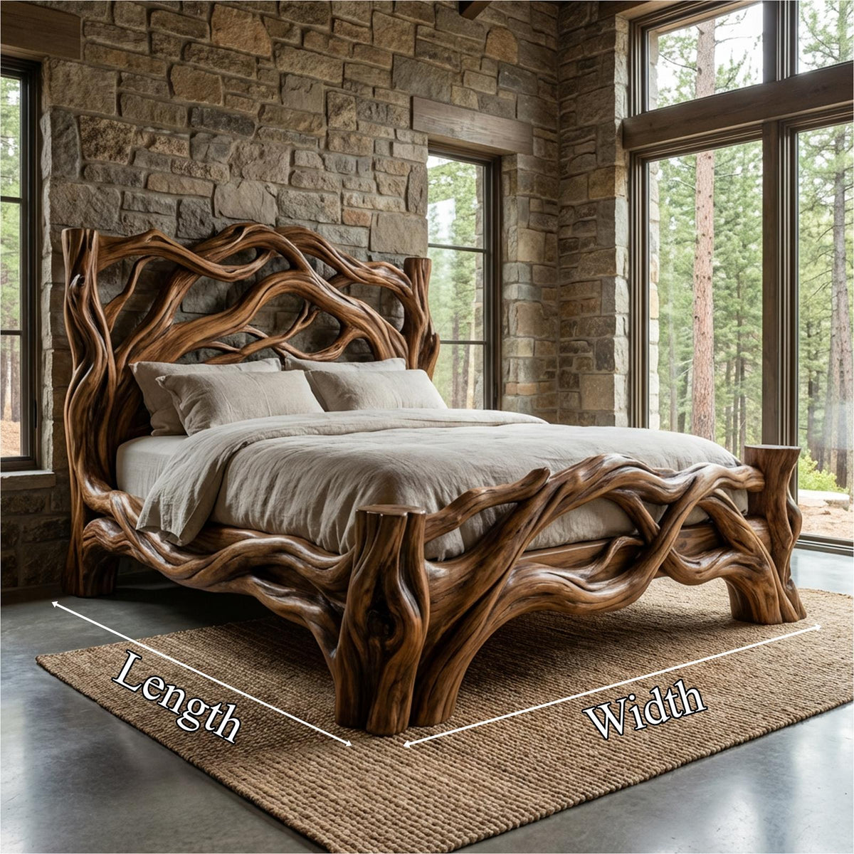 Rustic Bedroom Bed Design For Bedroom And Sleeping Space