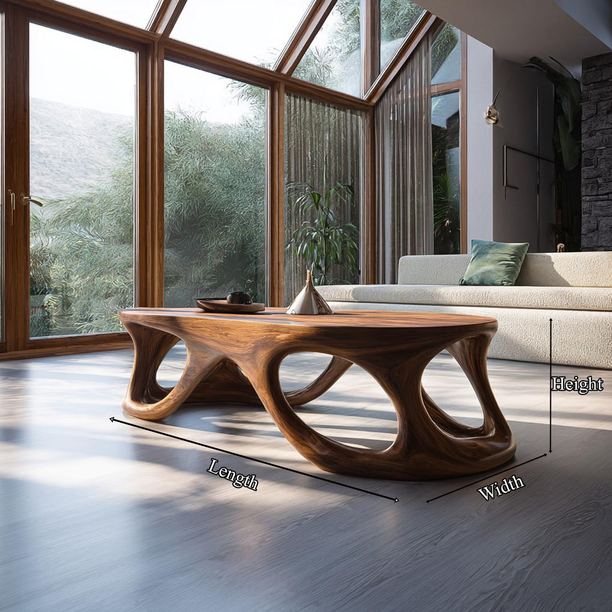 Mid Century Modern Coffee Table Living Room Accent