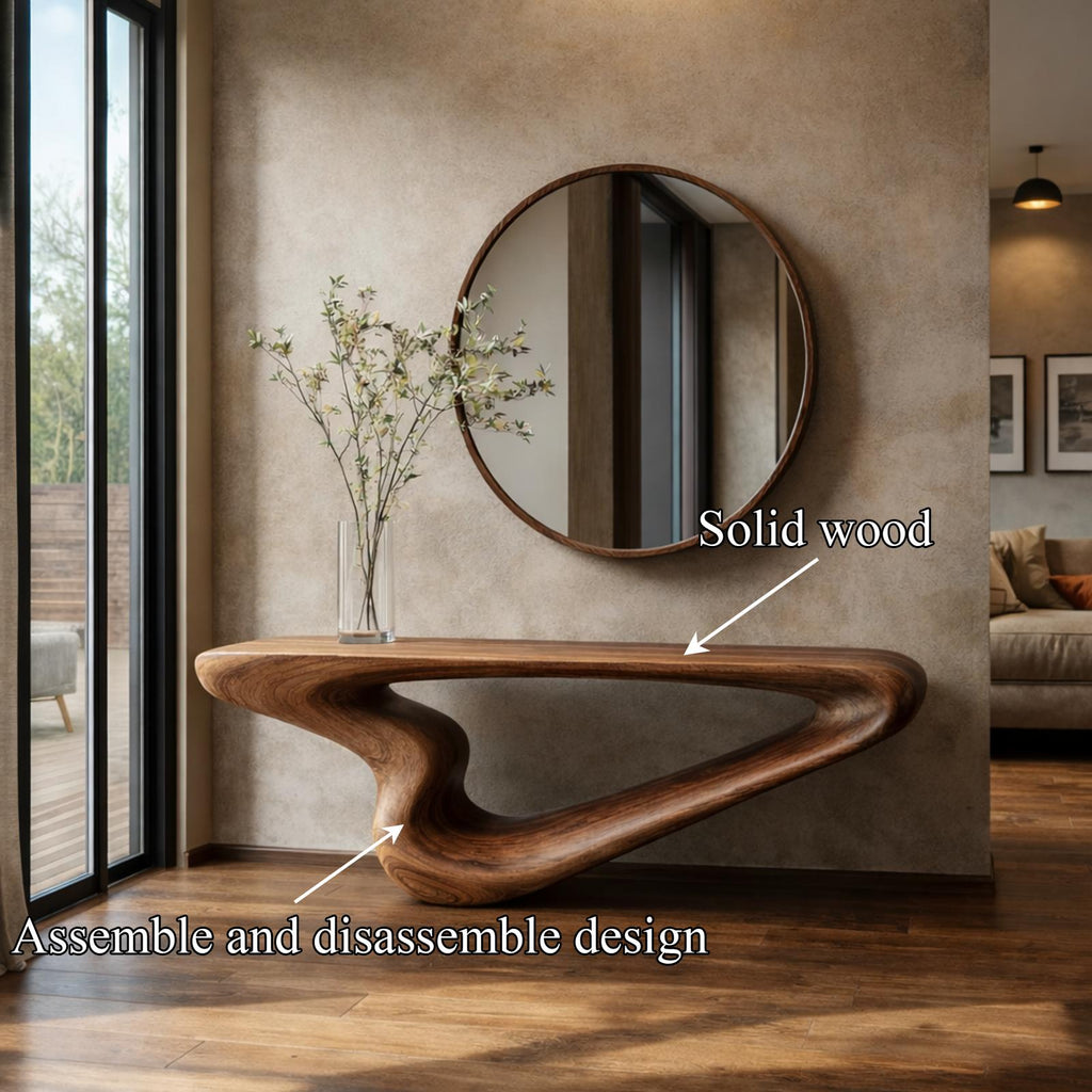 Rustic Organic Console Entryway Interior Artistic Decor