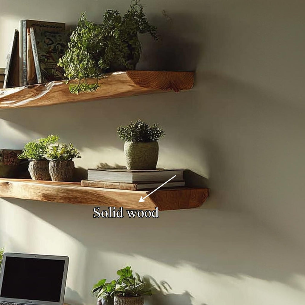Rustic Floating Desk Bedroom