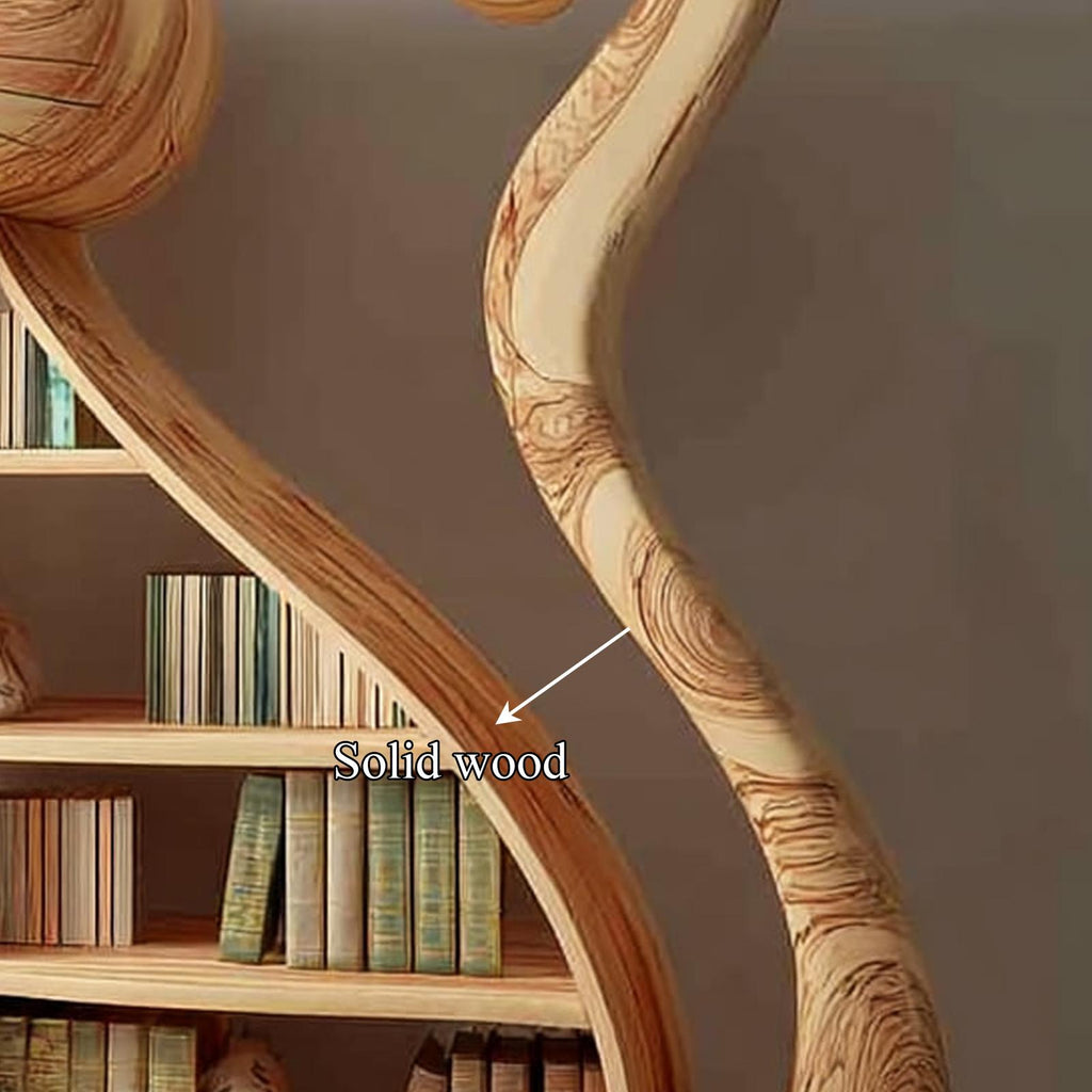 Rustic Cat Bookshelf Playroom Kids Storage Display