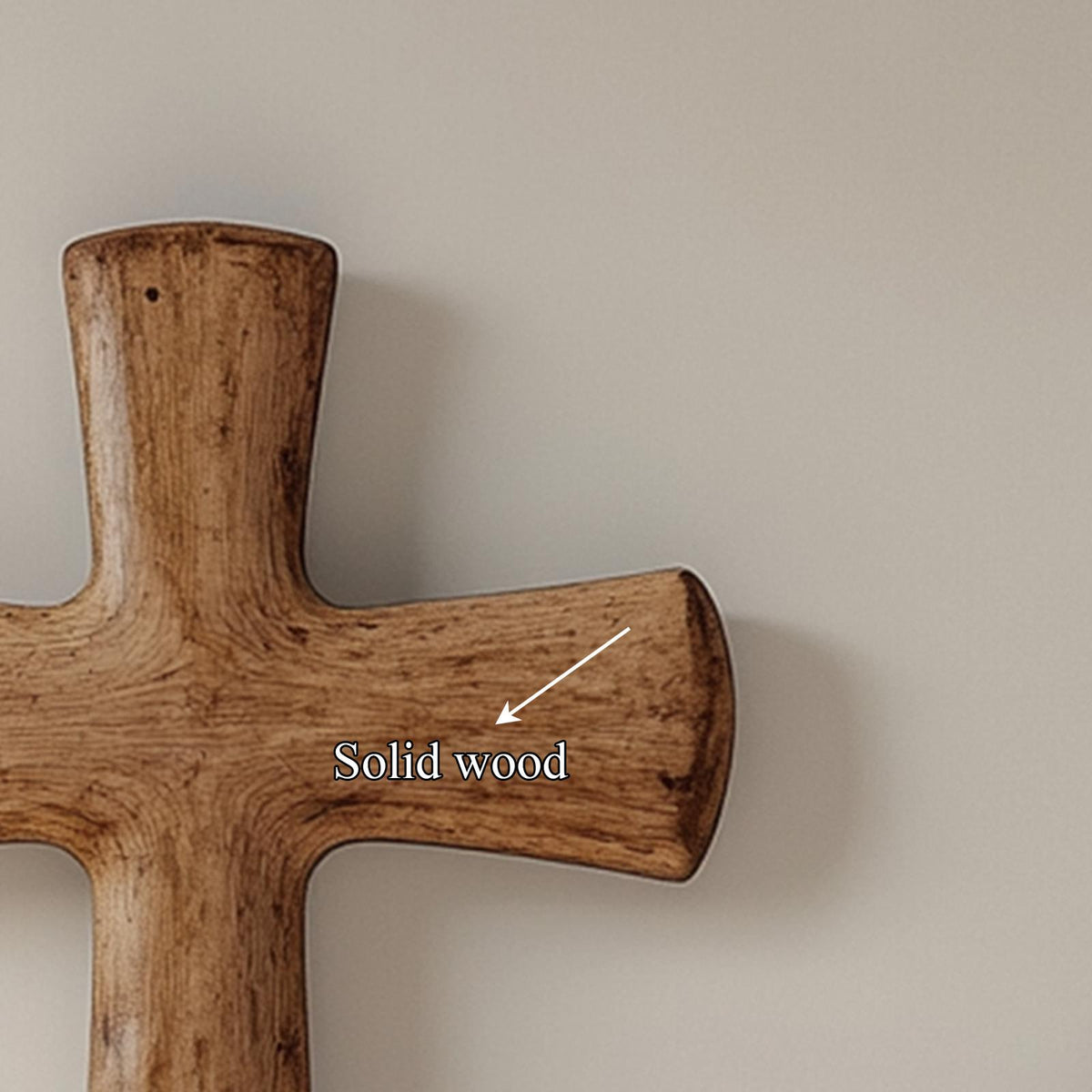 Spry Interior Rustic Handcrafted Wood Wall Cross, Christian Religious Hanging Sculpture for Living Room, Bedroom & Home Office SINLKIWD006