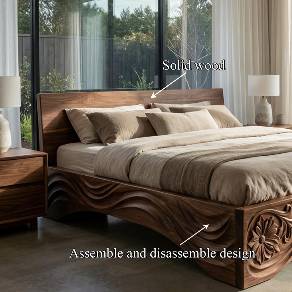 Rustic King Size Bed Frame For Bedroom And Home Interior