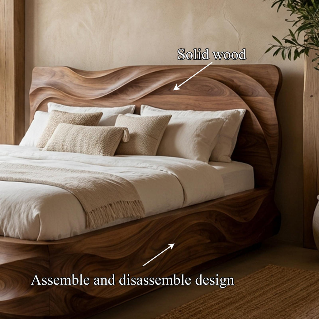 Rustic King Bed Frame For Bedroom Or Private Room